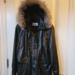 A&S Selections Black Lambskin Coat